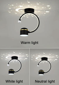 LED аплик 28W New Design прожекция на звездички върху тавана