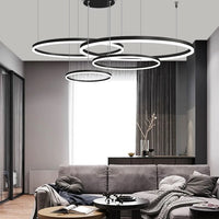 Lustra Led Wonderland Black 4 Segmente Mobile Echivalent 800W Chandeliers