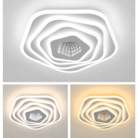 LED осветително тяло Pentagon MIRROR 3D, еквивалент 800W, с дистанционно