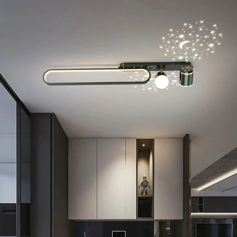 LED аплик 58W 80cm New Design проекция звездички