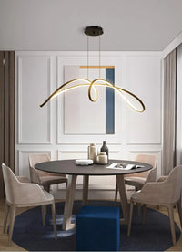 LED осветително тяло 108W висящо елипсовидно Black SMART
