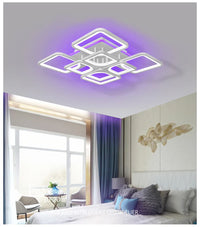 LED осветително тяло 4+4 SQUARE Gigant RGB Еквивалент 1000W Дистанционно