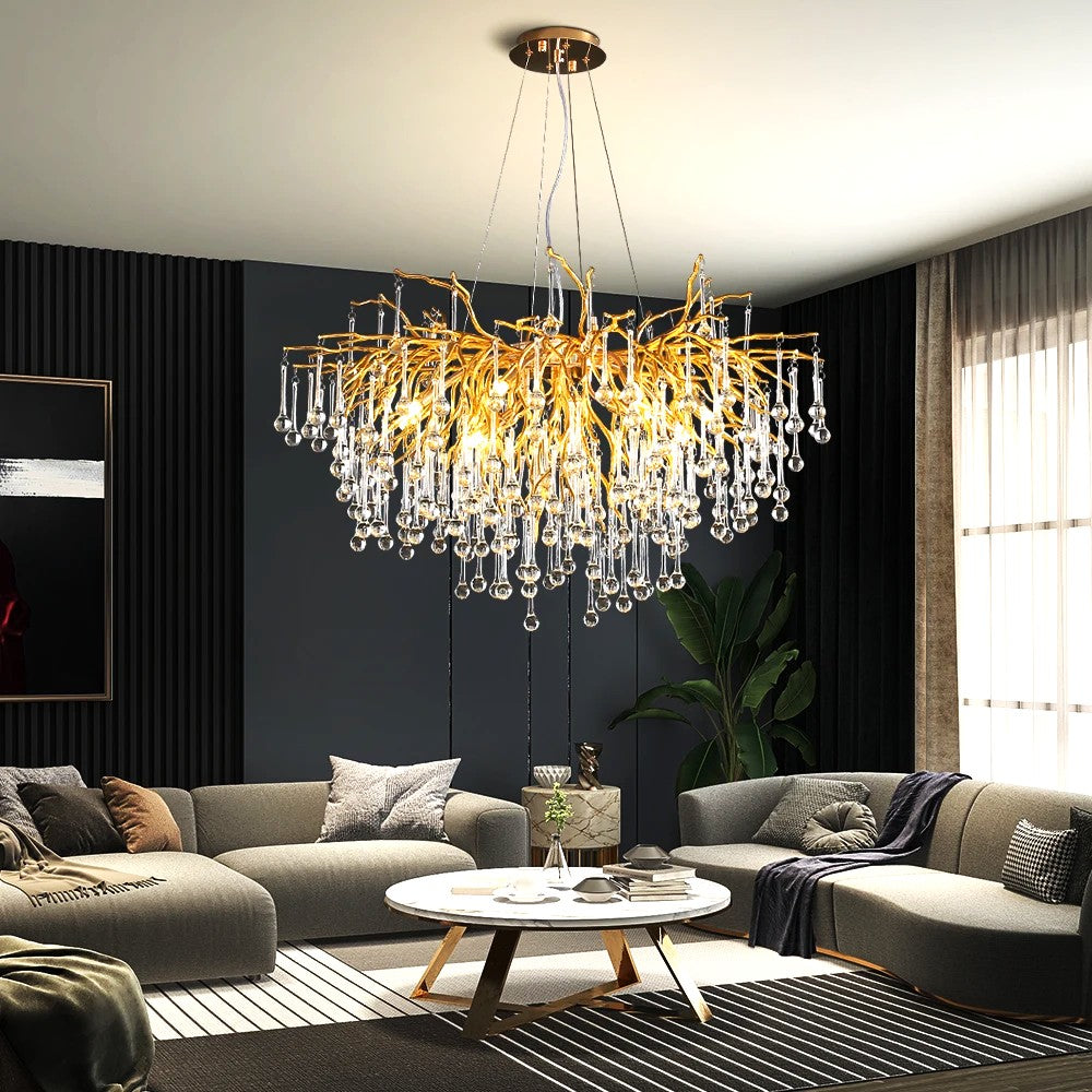 Полилей кристал LUXURY Golden Tears 60CM