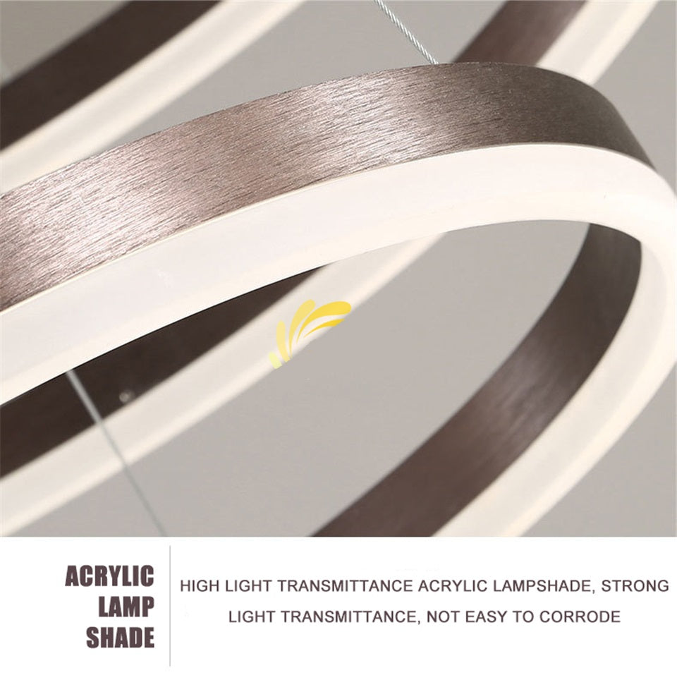 LED осветително тяло 104W WONDERLAND BROWN 3 подвижни сегмента с дистанционно - 40+60+80cm