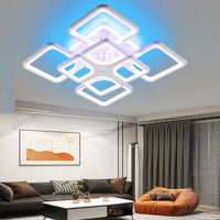 LED осветително тяло 4+4 SQUARE Gigant RGB Еквивалент 1000W Дистанционно