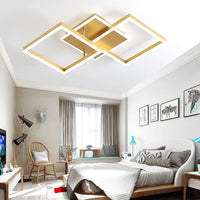 LED осветително тяло TWO SQUARE GOLD Еквивалент 600W Дистанционно управление
