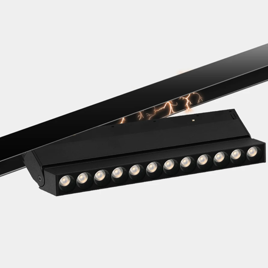 LED спот 12W магнитен сгъваем SMART CCT черен дистанционно
