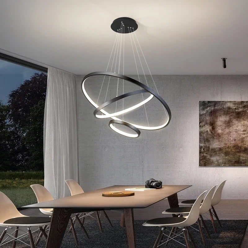 LED осветително тяло WONDER Black 3 Segmente еквивалент 600W с дистанционно