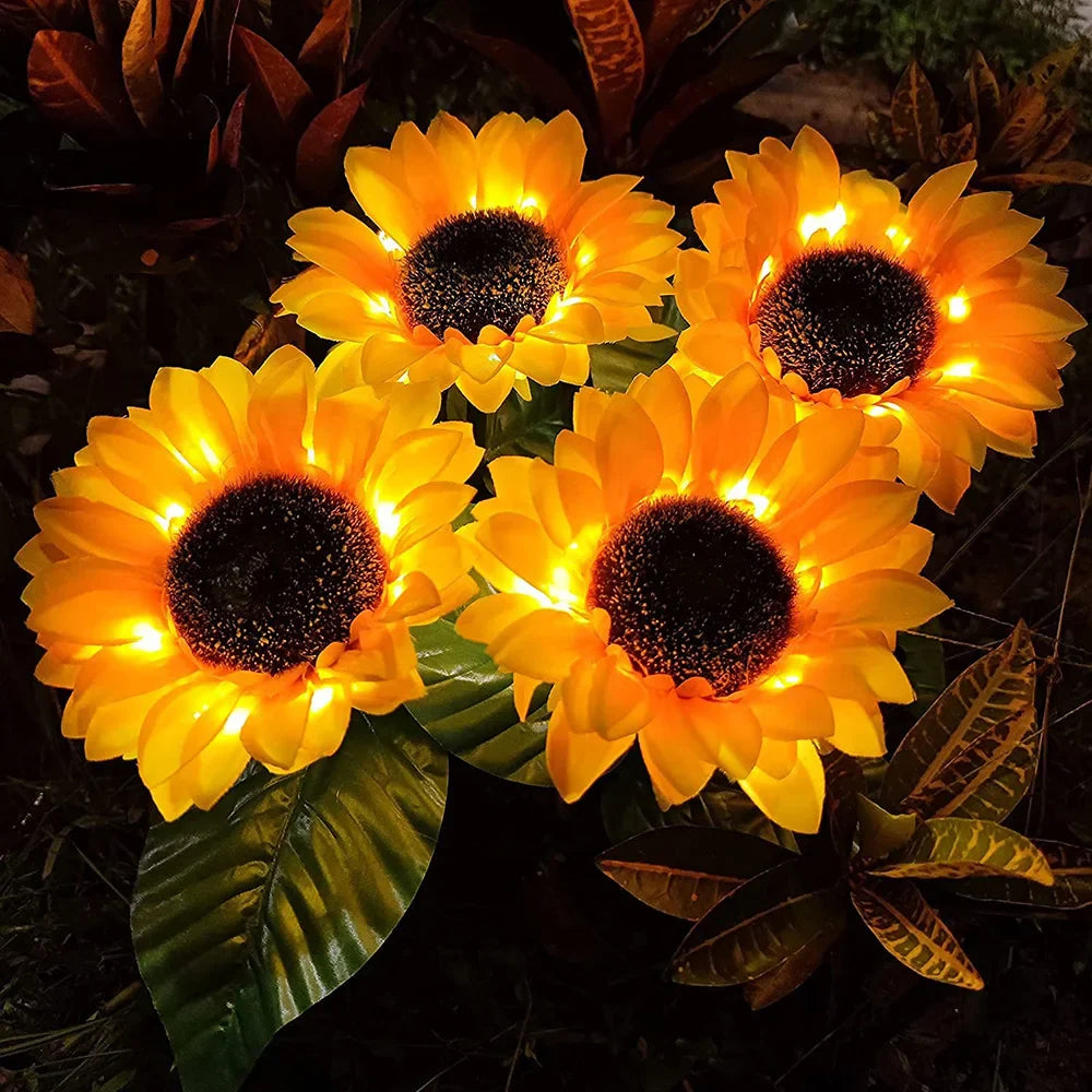 Соларна LED градинска лампа SUNFLOWER