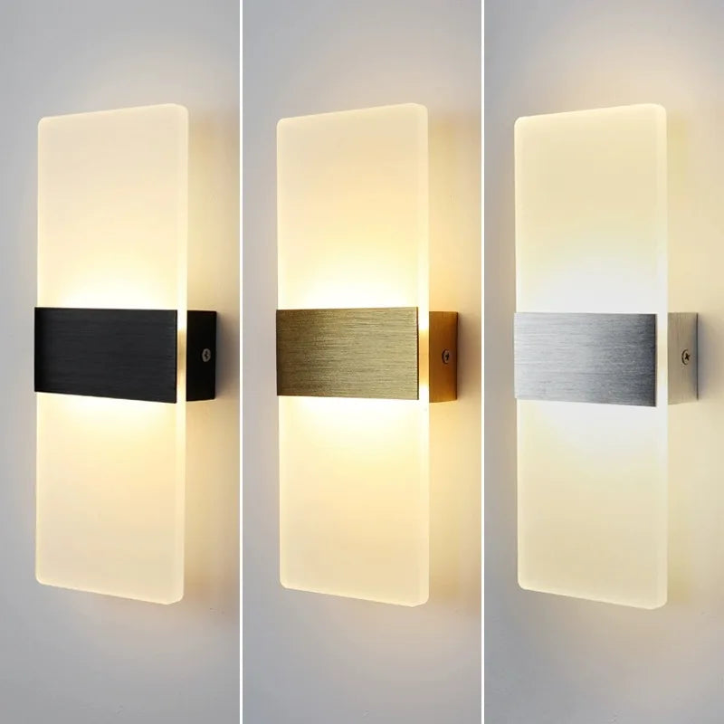 LED аплик за стена 12W SUBLIME Square GOLD