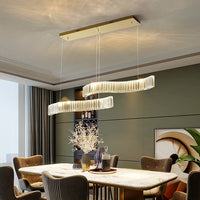 LED осветително тяло кристал висящо TWO WAVE еквивалент 400W
