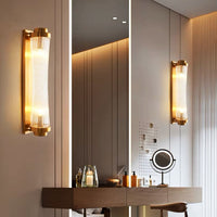 Аплик за стена Luxury Glass Gold, регулируем