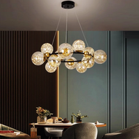 LED осветително тяло Abajur Black Sparkle еквивалент 300W G4066-12