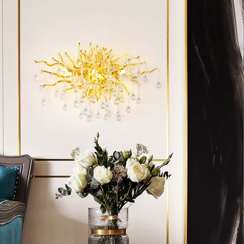 Аплик за стена Cristal Luxury Golden Tears