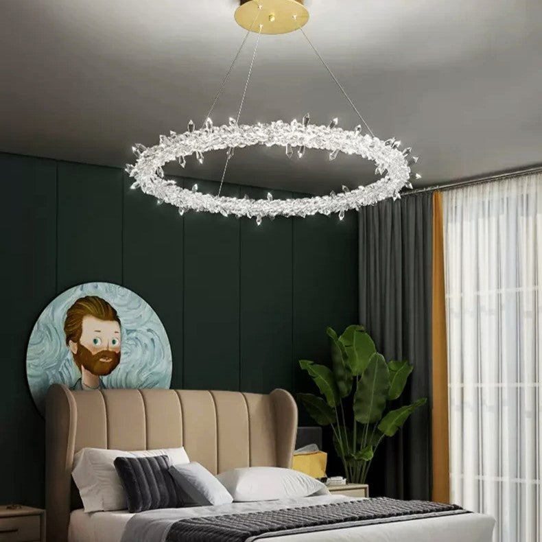 LED осветително тяло висящо кристал LUXURY FROZEN