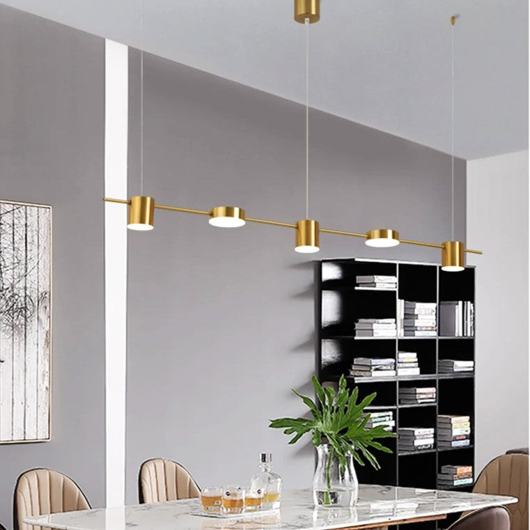Линейно висящо LED осветително тяло Gold еквивалент 400W 2369/5GD