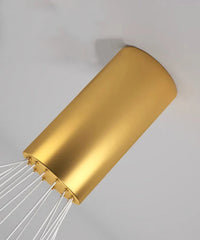 LED осветително тяло 5 Geometric GOLD Lines висящо, еквивалент 500W