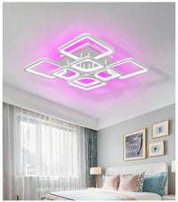 LED осветително тяло 4+4 SQUARE Gigant RGB Еквивалент 1000W Дистанционно