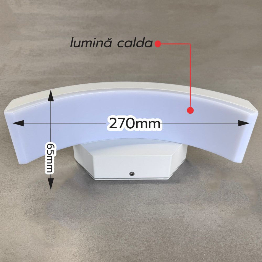 Аплик LED за външен монтаж Luff 24W White