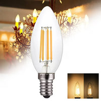 LED крушка E14 4W Филамент Свещ Прозрачна
