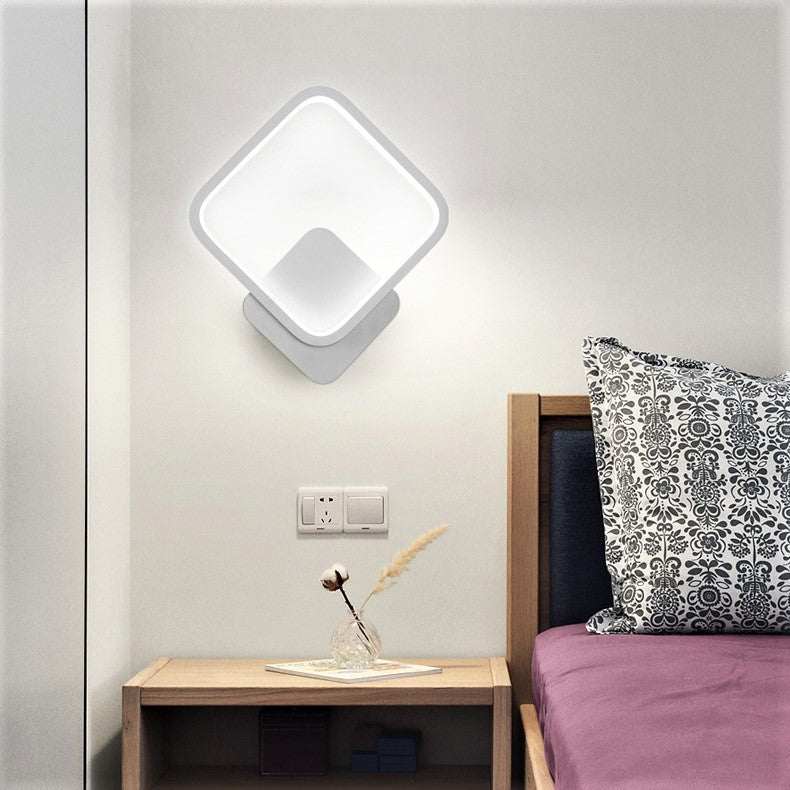 LED аплик 28W DIAMOND Бял Slim 3 функции
