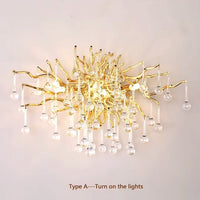 Аплик за стена Cristal Luxury Golden Tears