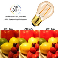 LED крушка E27 2W Филамент G45 за гирлянд