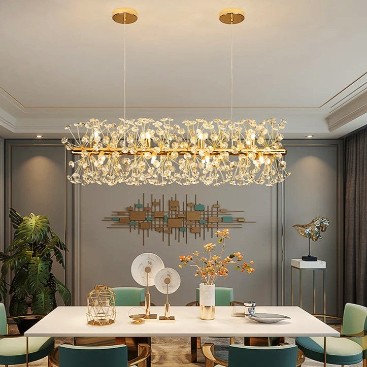 Окачено осветително тяло Crystal Dandelion Gold LINIAR