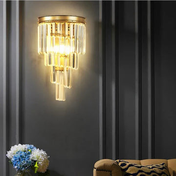 Стенен аплик Cristal Dark Golden Luxury