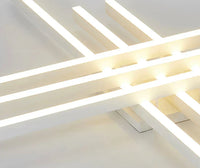 LED осветително тяло 6 Modern LINES Бяло Еквивалент 600W Дистанционно