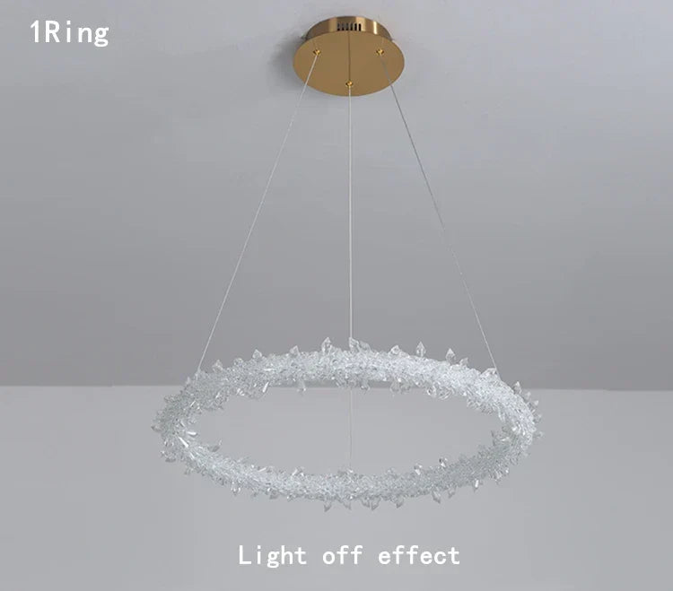 LED осветително тяло висящо кристал LUXURY FROZEN