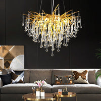 Полилей кристал LUXURY Golden Tears 40CM
