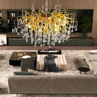 Полилей кристал LUXURY Golden Tears 40CM