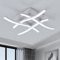 LED аплик Waves Lines бял еквивалент 300W