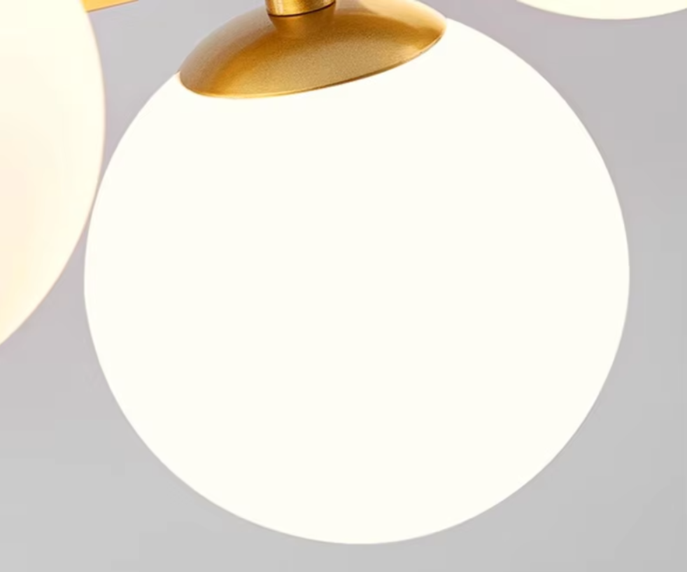 Lustra Abajur Mat Gold Liniara 7Xg9 Chandeliers