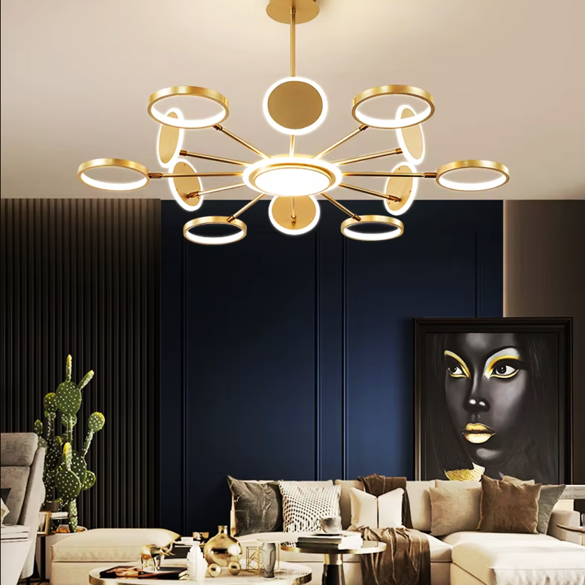 LED осветително тяло Gambit Gold 6+6+1 Регулируеми рамена Еквивалент 800W Дистанционно управление