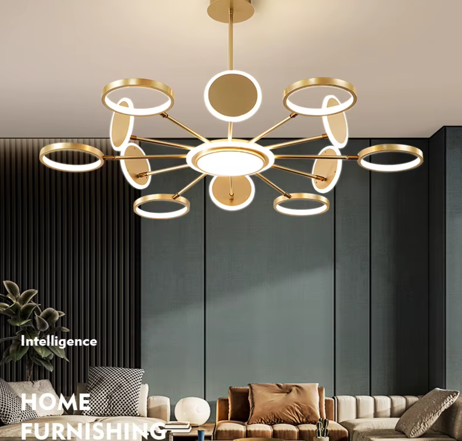 LED осветително тяло Gambit Gold 6+6+1 Регулируеми рамена Еквивалент 800W Дистанционно управление