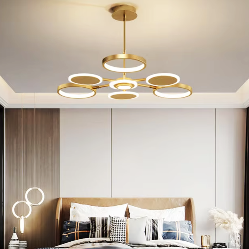 LED осветително тяло Gambit Gold 3+3+1 Регулируеми рамена Еквивалент 500W Дистанционно