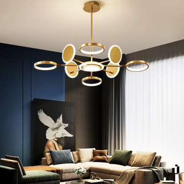 LED осветително тяло Gambit Gold 4+4+1 Регулируеми рамена Еквивалент 600W С дистанционно