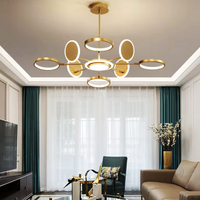 LED осветително тяло Gambit Gold 4+4+1 Регулируеми рамена Еквивалент 600W С дистанционно