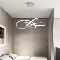 LED осветително тяло тип пендел Eternity Chrome, еквивалент на 800W, с дистанционно управление