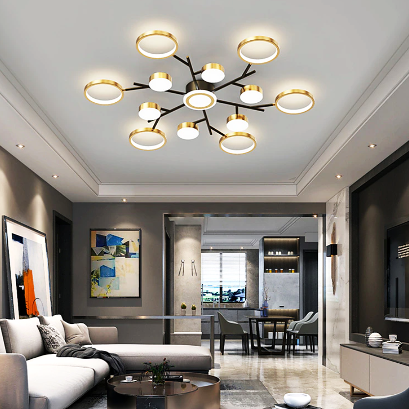 LED осветително тяло Nordic Style еквивалент 800W с дистанционно R9030-13