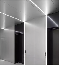 Profil LED 2 METRI Incastrat Negru Plat XL Dispersor Alb LED Strips