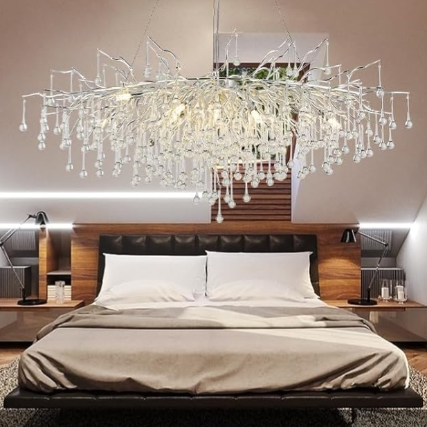 Полилей кристал LUXURY SILVER Tears 160x50cm