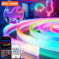 КОМПЛЕКТ NEON FLEX LED RGB IC SMART DIGITAL 12V 5m Дистанционно