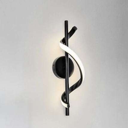 LED аплик ROKO 10W черна Еквивалент 120W