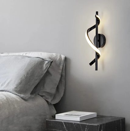 LED аплик ROKO 10W черна Еквивалент 120W