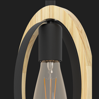 Осветително тяло висящо BASILDON Nature Black 110CM
