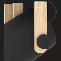 Осветително тяло HORNWOOD Black & Brown 100CM