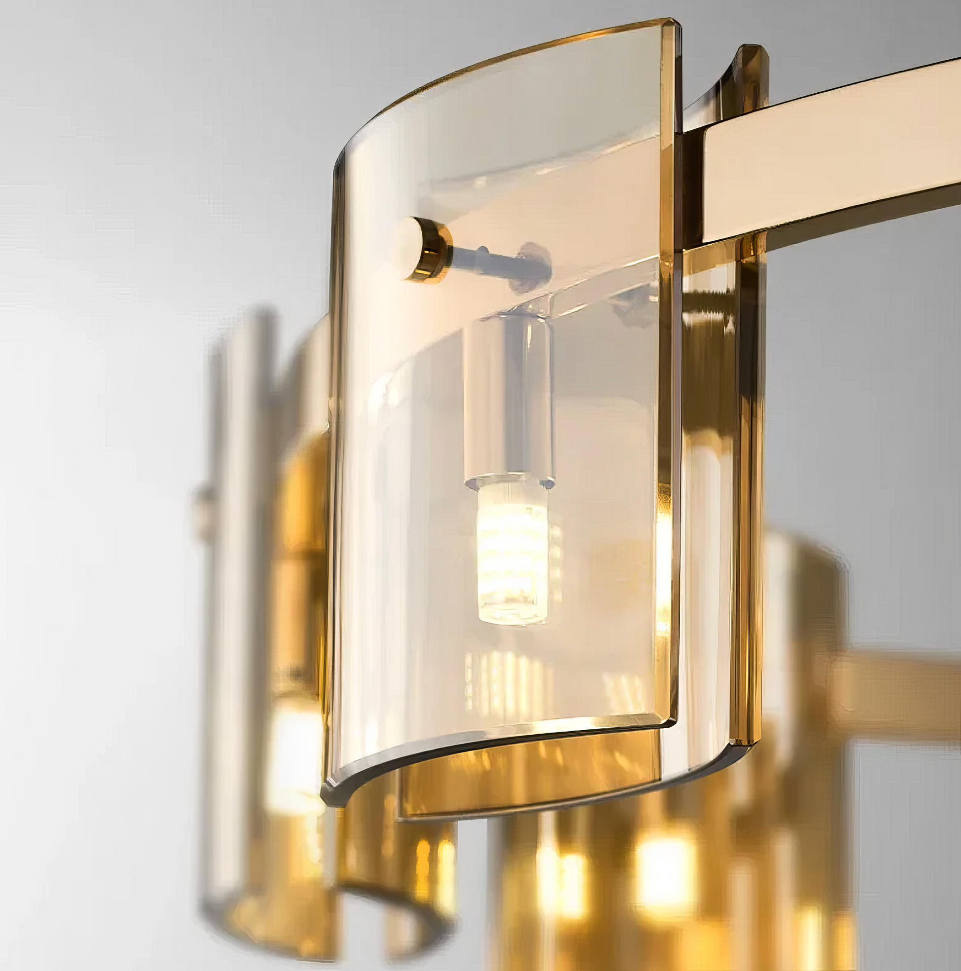 Осветително тяло LED висящо Faye Gold еквивалент 250W